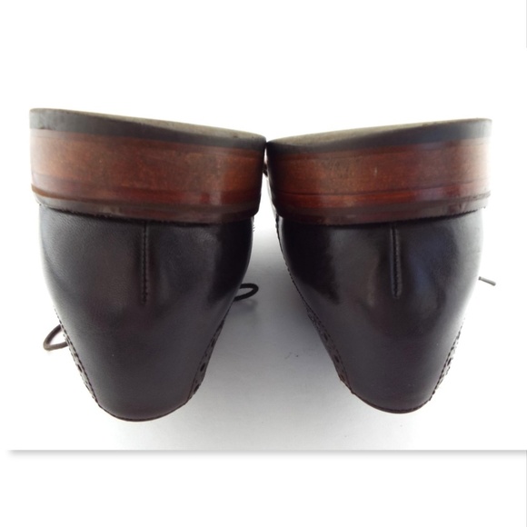 COLE HAAN Brown Leather Cap Toe Men's Oxfords 9.5 - Picture 7 of 7